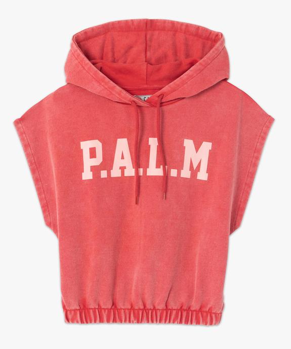 Sweat femme court sans manches à capuche – Camps United vue4 - CAMPS UNITED - GEMO