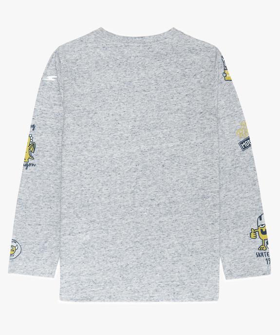 Tee-shirt garçon à manches longues à motif coloré vue2 - GEMO (ENFANT) - GEMO