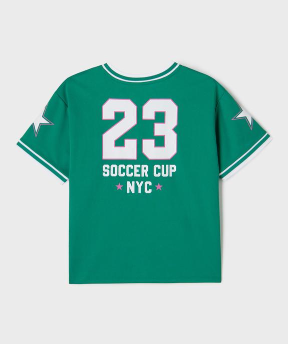 Tee-shirt de sport imprimé fille vue4 - GEMO (JUNIOR) - GEMO