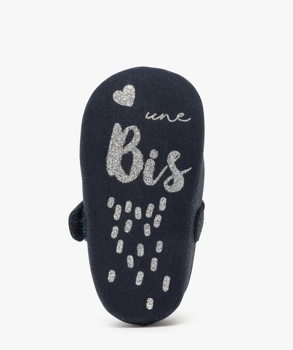 Chaussures de naissance bébé fille babies pailletées vue6 - GEMO(BB COUCHE) - GEMO