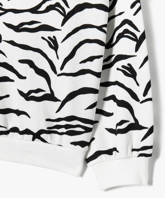 Sweat ample imprimé intérieur molletonné fille vue2 - GEMO (ENFANT) - GEMO