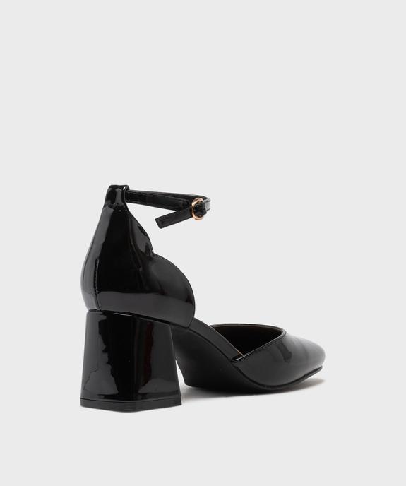Escarpins à bout carré et talon large vernis femme - Valentina Baldano vue4 - VALENTINA BALDA - GEMO