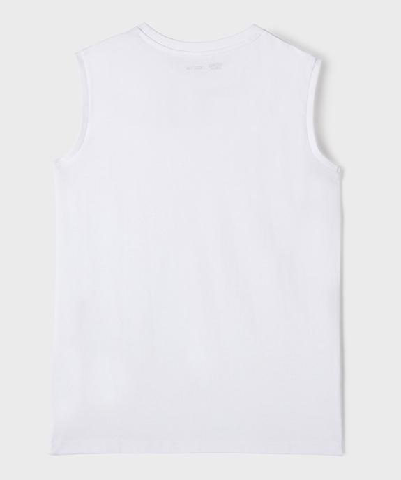 Débardeur uni en coton garçon vue3 - GEMO 4G GARCON - GEMO