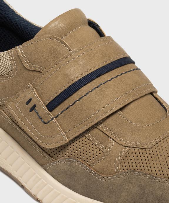 Baskets urbaines avec fermeture scratch homme - Relife vue6 - RELIFE - GEMO