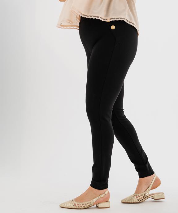 Pantalon ajusté en viscose stretch à taille élastiquée femme grande taille vue2 - GEMO (G TAILLE) - GEMO