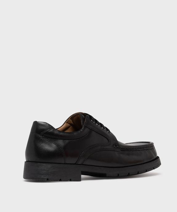 Derbies homme dessus en cuir uni avec lacets plats - Pierre Cardin  vue10 - PIERRE CARDIN CONFORT - GEMO