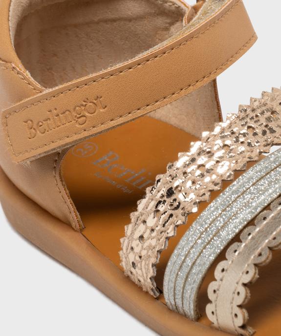 Sandales brillantes à talon fermé fille - Berlingot by Pom d'Api vue6 - BERLINGOT BY POM D'API (M) - GEMO