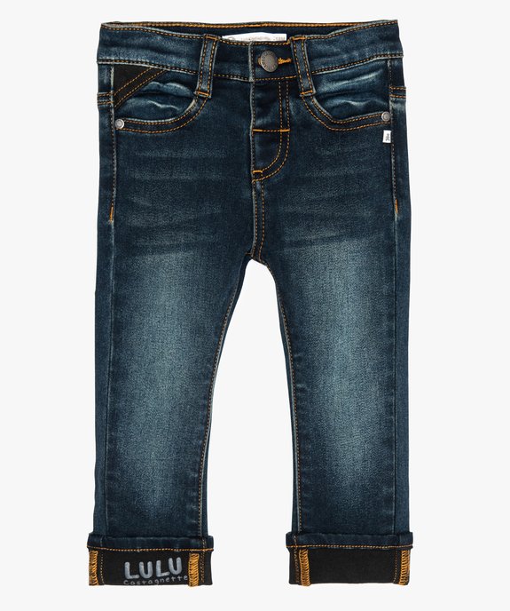 Jean bébé garçon brut coupe skinny – Lulu Castagnette vue1 - LULUCASTAGNETTE - GEMO