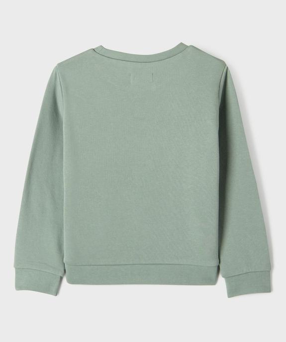 Sweat à motif avec intérieur molletonné fille vue4 - GEMO 4G FILLE - GEMO