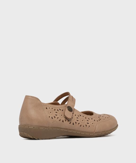 Ballerines confort ajourées à brides femme vue4 - G'FLEX - GEMO