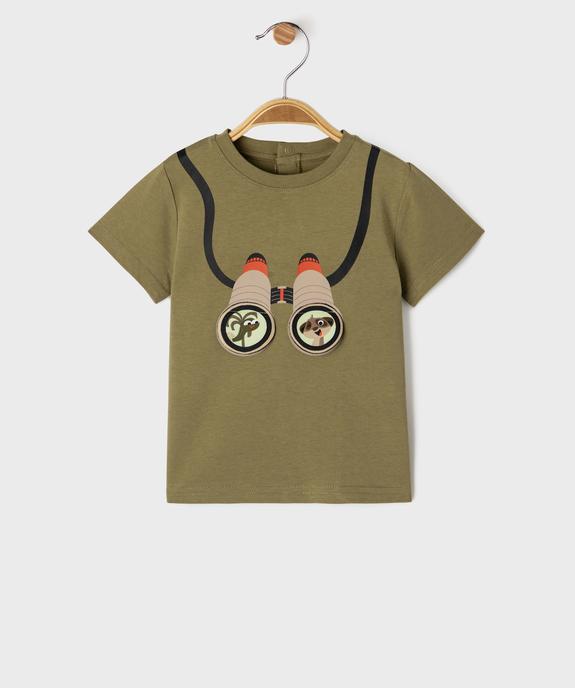 Tee-shirt manches courtes avec motif sur le buste bébé garçon vue1 - GEMO 4G BEBE - GEMO