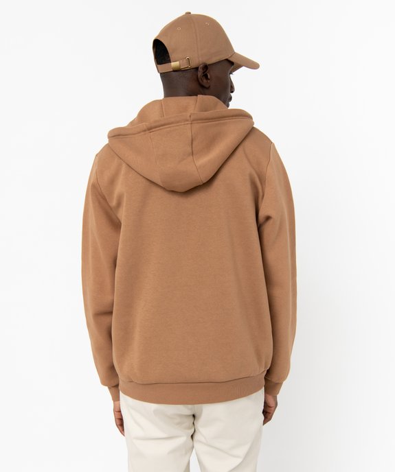 Sweat zippé à capuche homme vue3 - GEMO 4G HOMME - GEMO