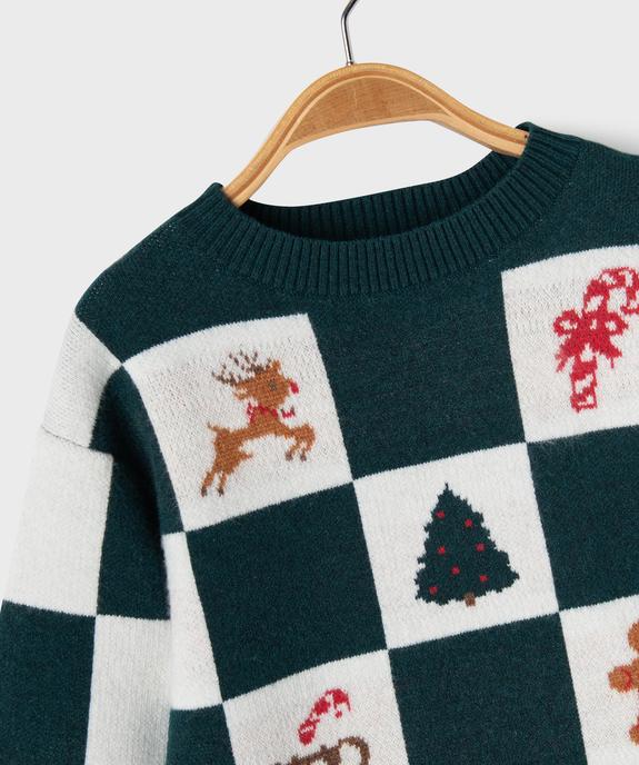 Pull col rond Noël bébé garçon vue2 - GEMO(BEBE DEBT) - GEMO