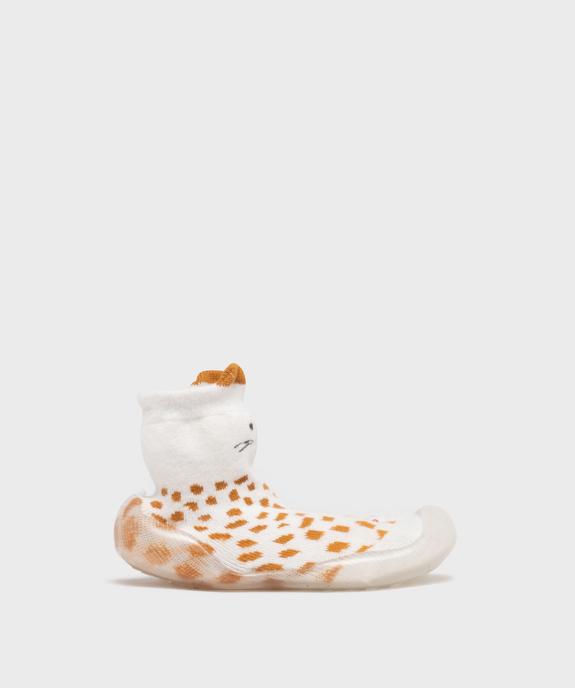 Chaussons chaussettes à motif félin bébé garçon vue1 - GEMO (ENFANT) - GEMO