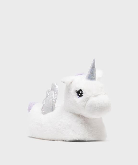 Chaussons 3D licorne femme vue2 - GEMO(HOMWR FEM) - GEMO