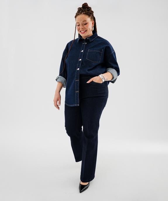 Jean Flare extensible taille normale femme grande taille vue4 - GEMO (G TAILLE) - GEMO