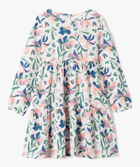 Robe à manches longues imprimée fille vue2 - GEMO (ENFANT) - GEMO