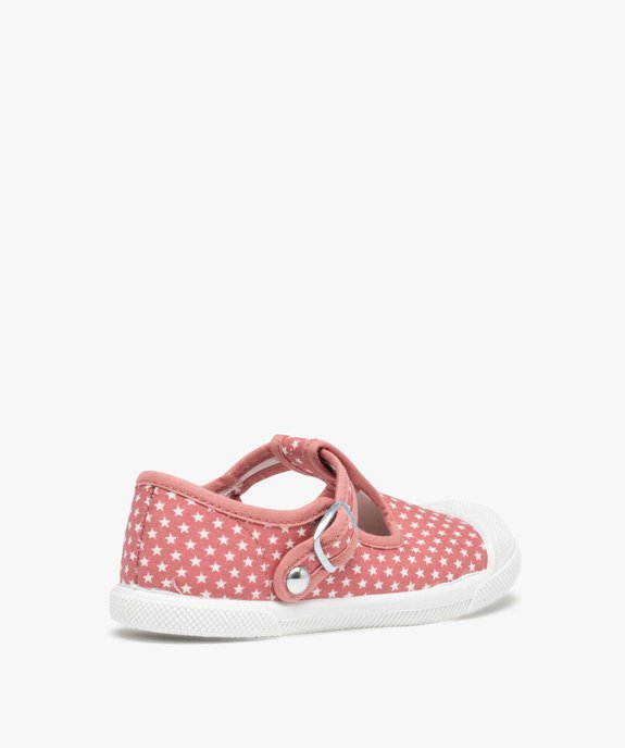 Babies fille en toile imprimées étoiles à bout renforcé vue4 - GEMO (ENFANT) - GEMO