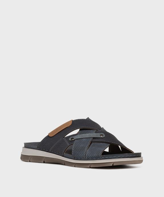 Mules ouvertes avec brides croisées homme vue2 - G'FLEX - GEMO