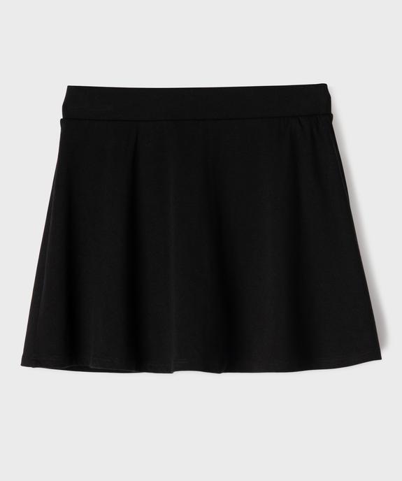 Jupe courte trapèze avec short intégré fille vue3 - GEMO (JUNIOR) - GEMO