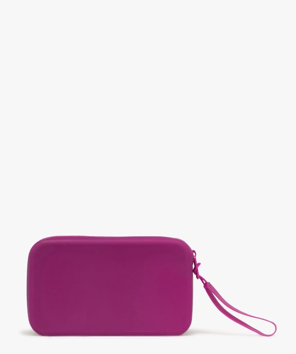 Trousse à maquillage zippée en silicone avec dragonne vue1 - GEMO (ACCESS) - GEMO