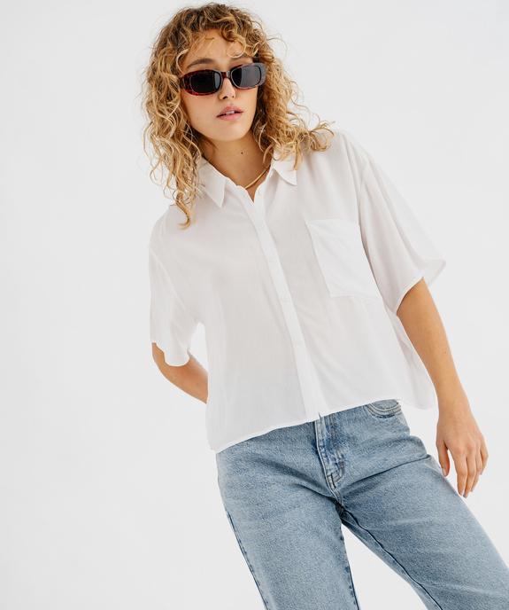 Chemise manches courtes ample et fluide femme vue1 - GEMO 4G FEMME - GEMO