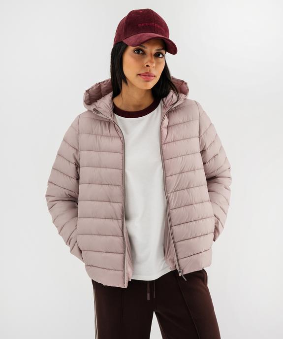Doudoune légère à capuche femme vue1 - GEMO 4G FEMME - GEMO