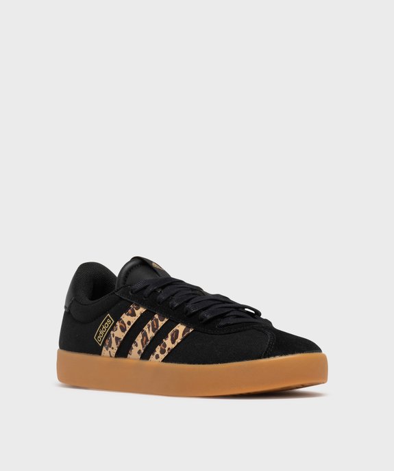 Baskets à lacets VL Court suède femme - Adidas vue2 - ADIDAS - GEMO