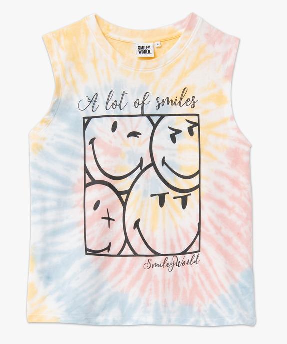 Débardeur femme multicolore avec motif - Smiley World vue4 - SMILEY - GEMO