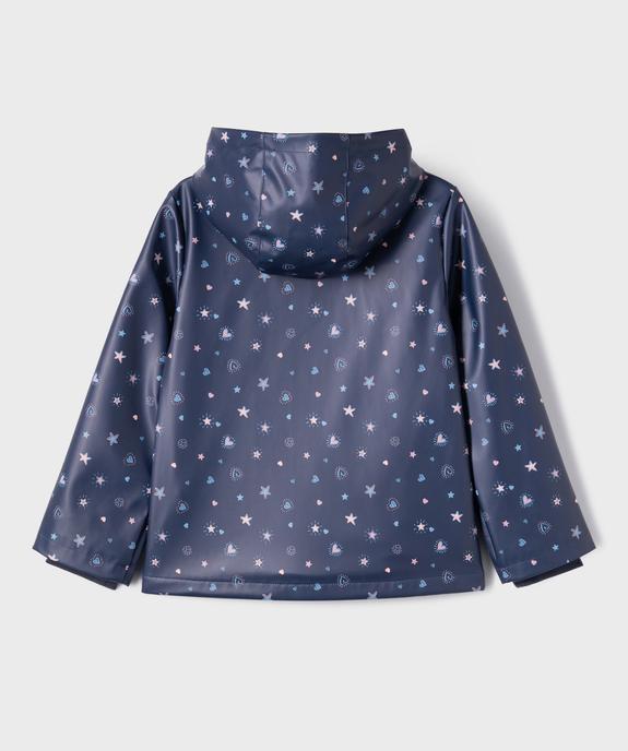 Imperméable à capuche chaud imprimé cœurs fille vue4 - GEMO (ENFANT) - GEMO