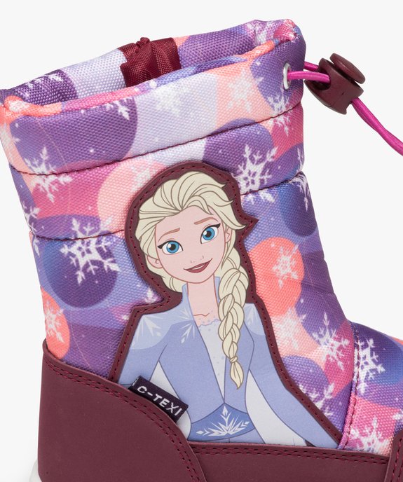 Après-ski fille imprimés Reine des Neiges avec lien coulissant - Disney  vue6 - REINE DES NEIGE - GEMO