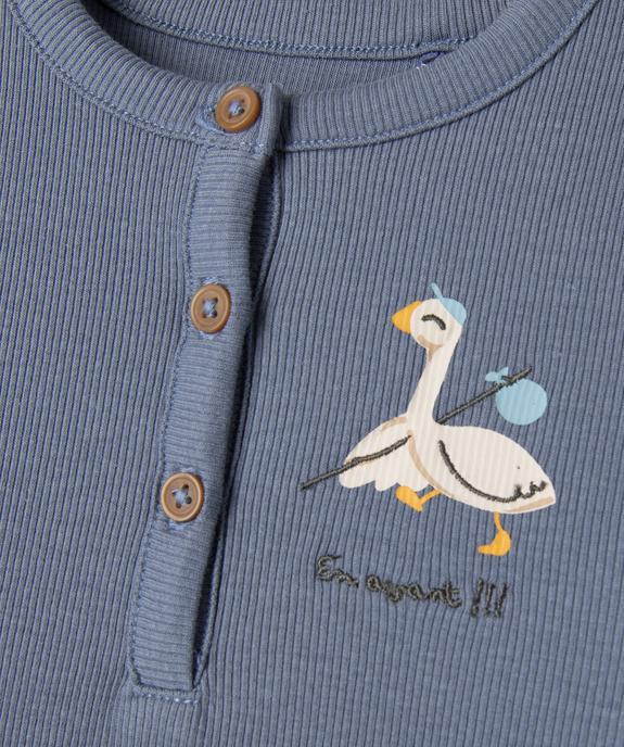 Tee-shirt body 2 en 1 bébé garçon vue2 - GEMO(BB COUCHE) - GEMO