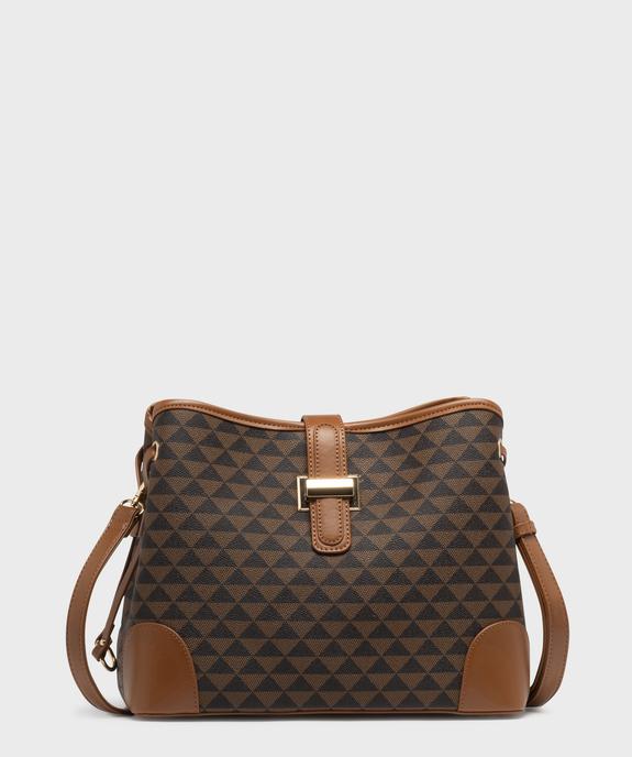 Sac besace multicompartiment à bandoulière amovible femme vue1 - GEMO (ACCESS) - GEMO