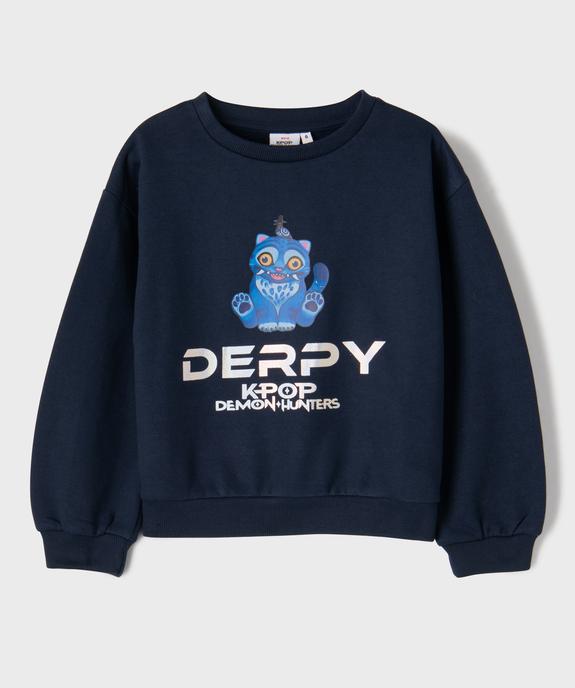 Sweat en molleton imprimé Derpy fille - Kpop Demon Hunters vue1 - KPOP DEMON HUNTERS - GEMO