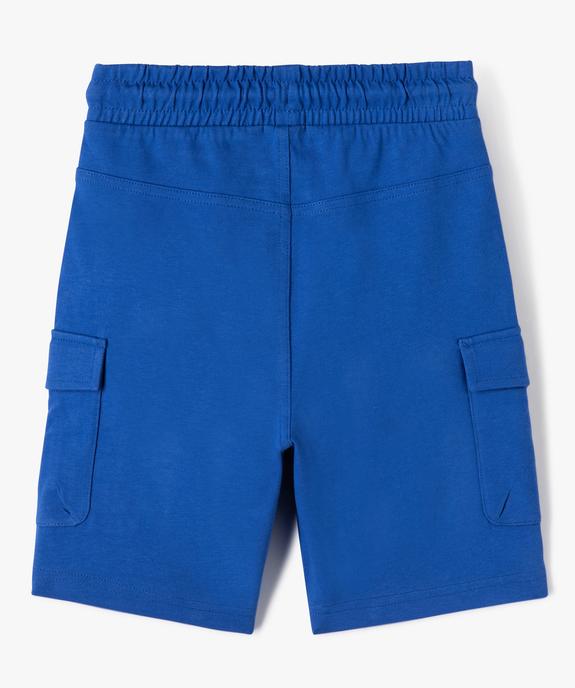 Bermuda garçon en maille extensible avec poches à rabat vue4 - GEMO (ENFANT) - GEMO
