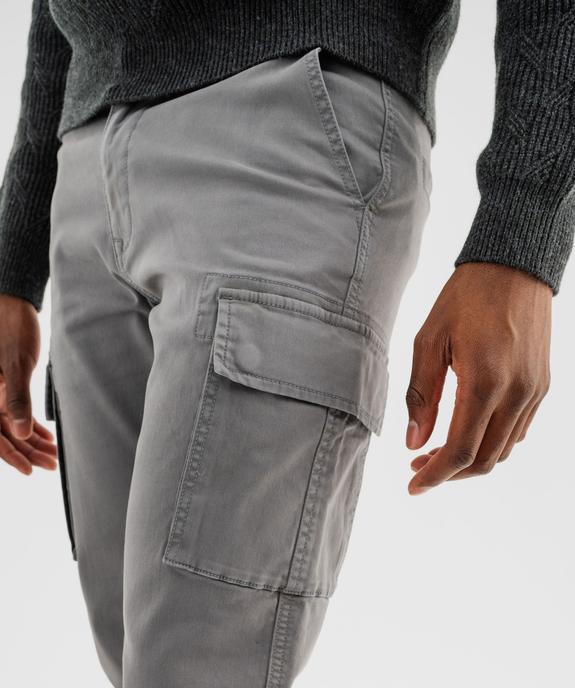 Pantalon cargo Regular coloris unique homme vue3 - GEMO (HOMME) - GEMO