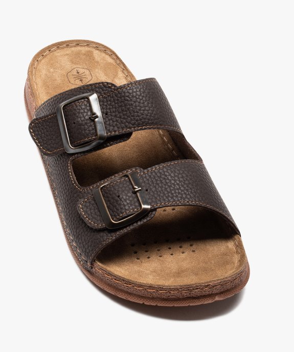 Sandales homme confort avec brides à boucles vue5 - GEMO (CASUAL) - GEMO
