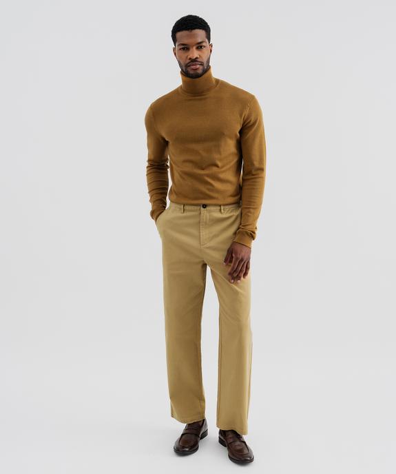 Pull col roulé en maille fine homme vue4 - GEMO 4G HOMME - GEMO