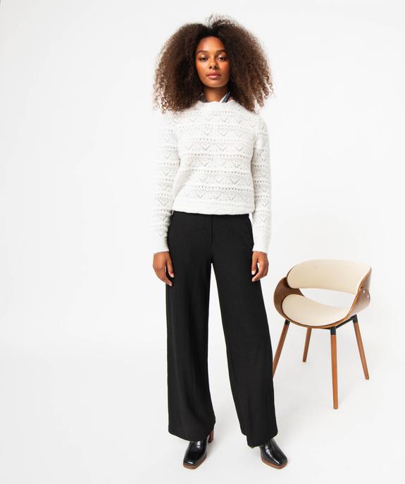 Pull en maille ajourée femme vue5 - GEMO(FEMME PAP) - GEMO