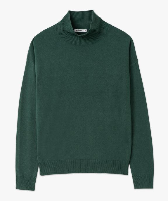 Pull à col montant en maille fine femme vue4 - GEMO(FEMME PAP) - GEMO