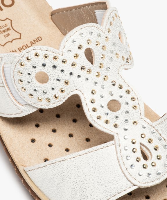 Mules femme confort à larges brides strass vue6 - GEMO (CONFORT) - GEMO