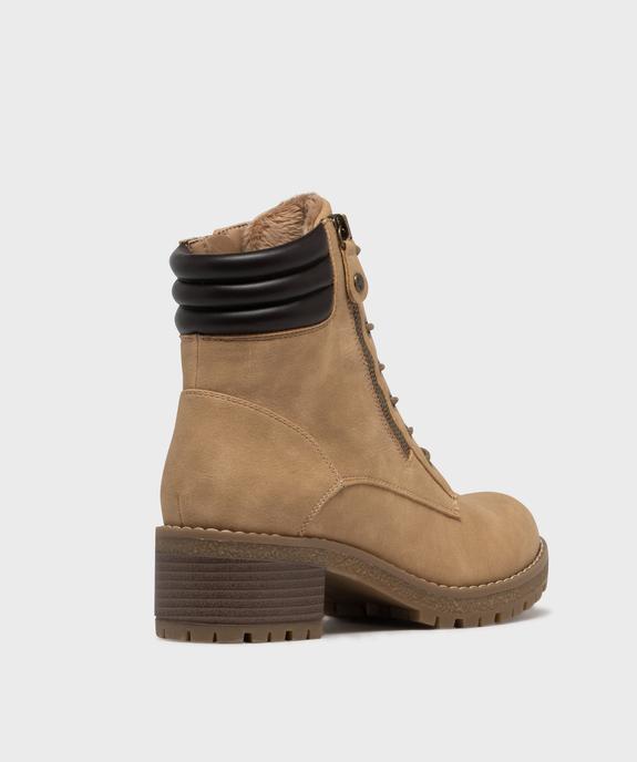 Boots casual à talon et semelle crantée femme - VALENTINA BALDA Boots casual à talon et semelle crantée femme vue5 - VALENTINA BALDA - GEMO