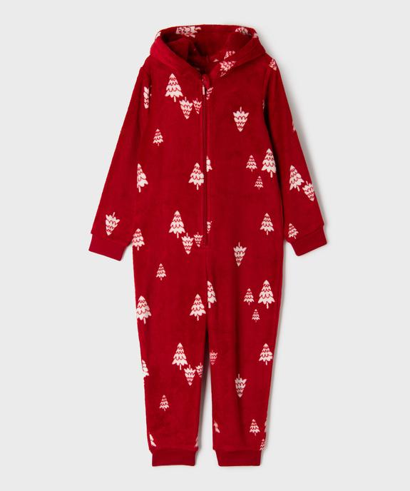 Combinaison pyjama en velours imprimé enfant  vue1 - GEMO (ENFANT) - GEMO