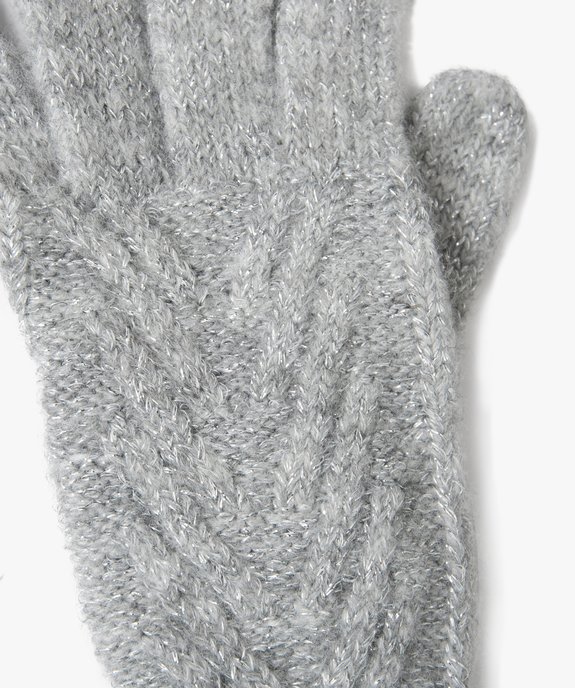 Gants en maille pailletée femme vue2 - GEMO (ACCESS) - GEMO