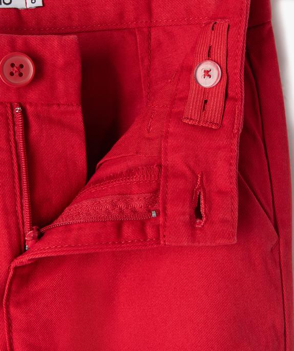 Pantalon chino en coton garçon vue2 - GEMO 4G GARCON - GEMO