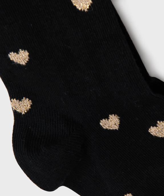 Collant chaud à motifs coeurs bébé fille vue2 - GEMO(BEBE DEBT) - GEMO