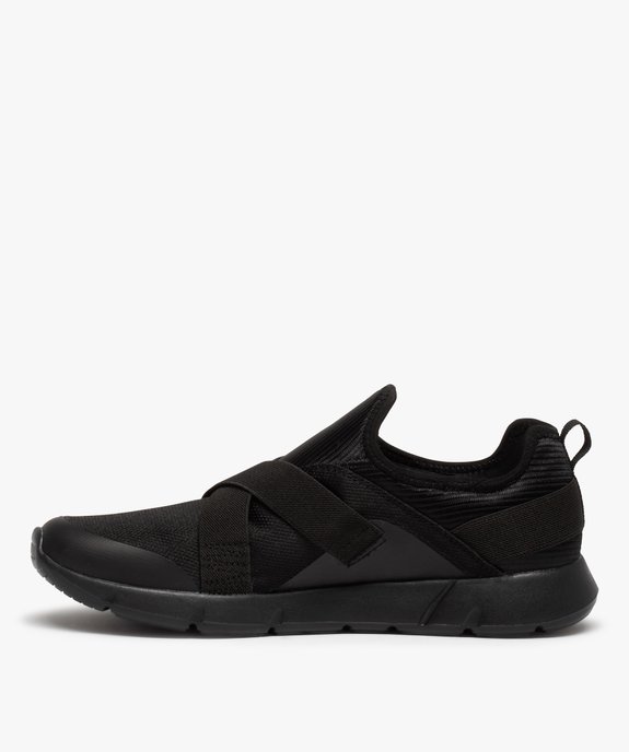 Baskets homme dessus mesh uni sans lacets vue3 - GEMO (SPORTSWR) - GEMO