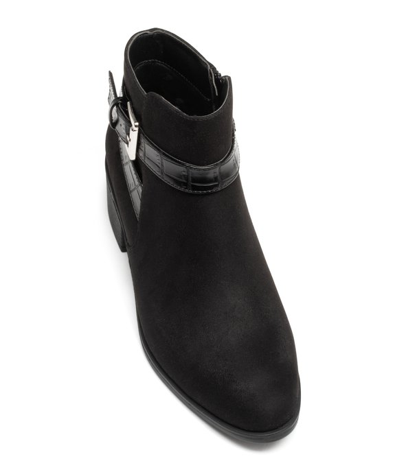 Boots femme unies à talon carré bride avec boucle fantaisie vue5 - GEMO (CASUAL) - GEMO