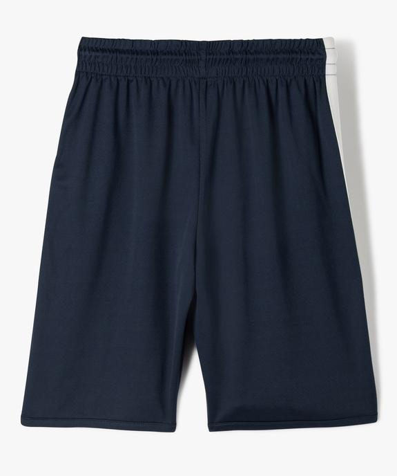 Bermuda en maille inspiration basket-ball garçon vue3 - GEMO (JUNIOR) - GEMO