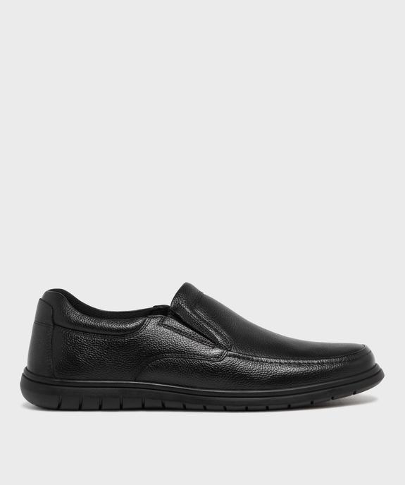 Mocassin slip-on confort dessus cuir homme - G'Flex vue1 - G'FLEX - GEMO